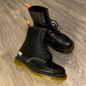 Pride black Doc martens/dr.martens